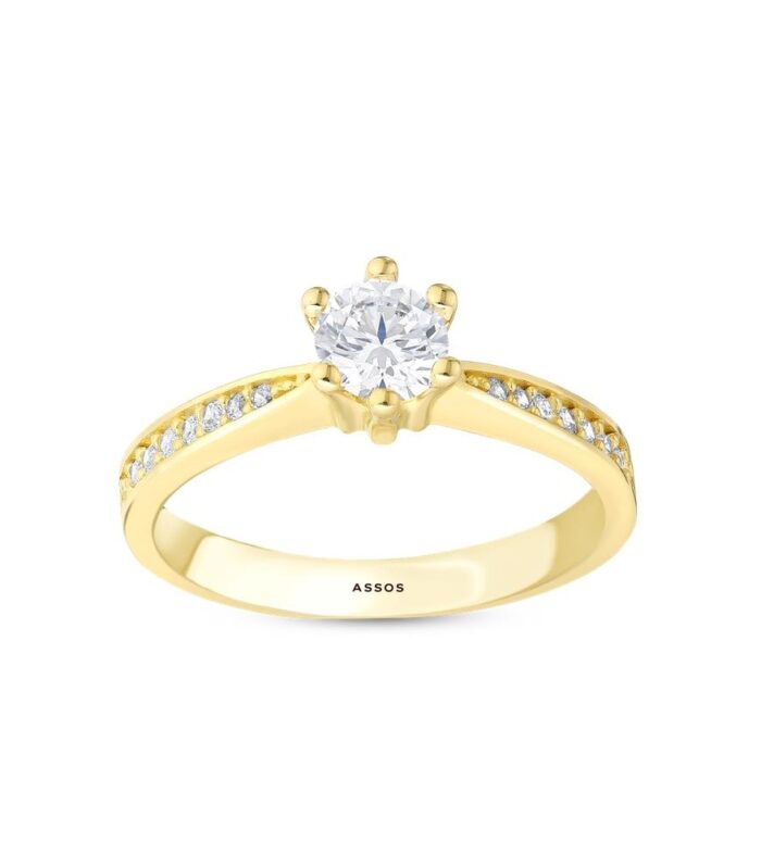 Altın Tektaş Yüzük