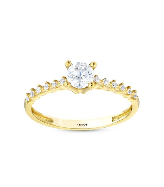 Altın Tektaş Yüzük