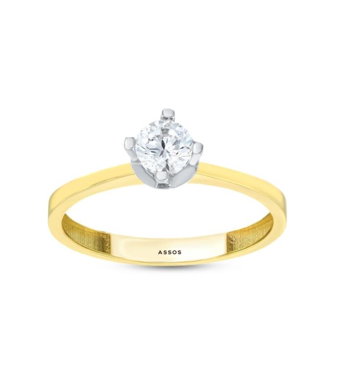 Altın Tektaş Yüzük