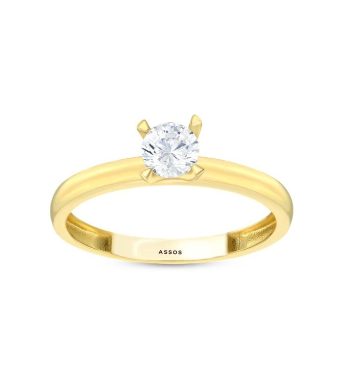 Altın Tektaş Yüzük