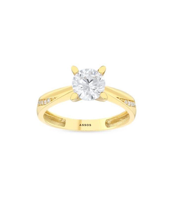 Altın Tektaş Yüzük