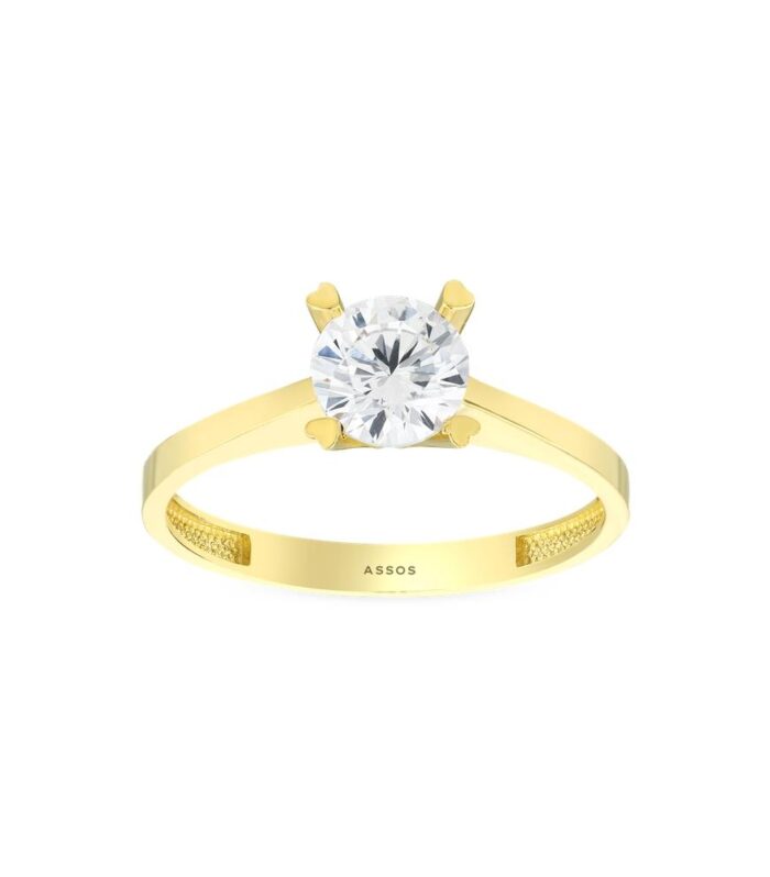 Altın Tektaş Yüzük