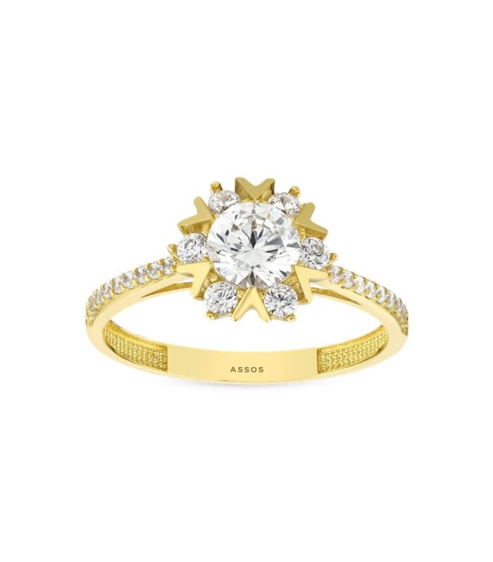 Altın Tektaş Yüzük