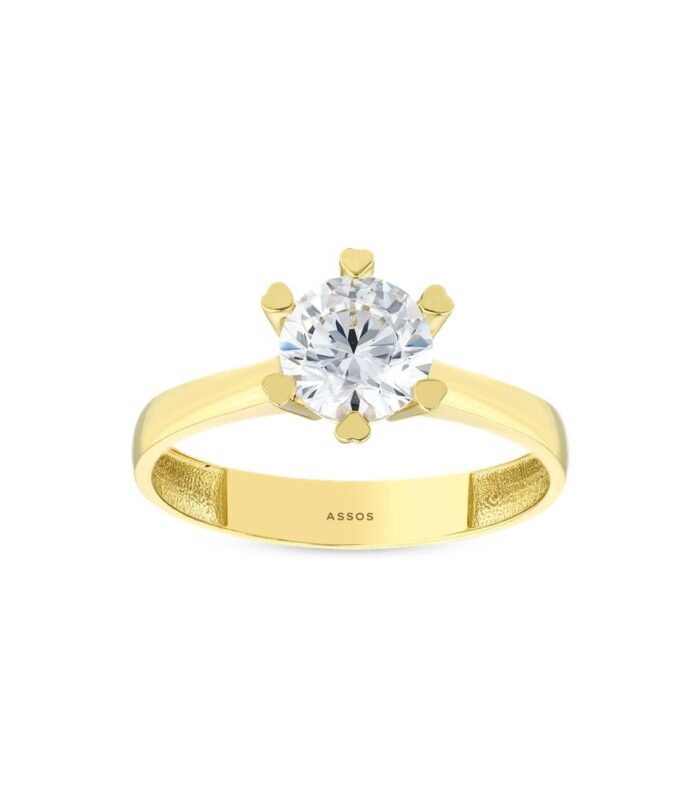 Altın Tektaş Yüzük