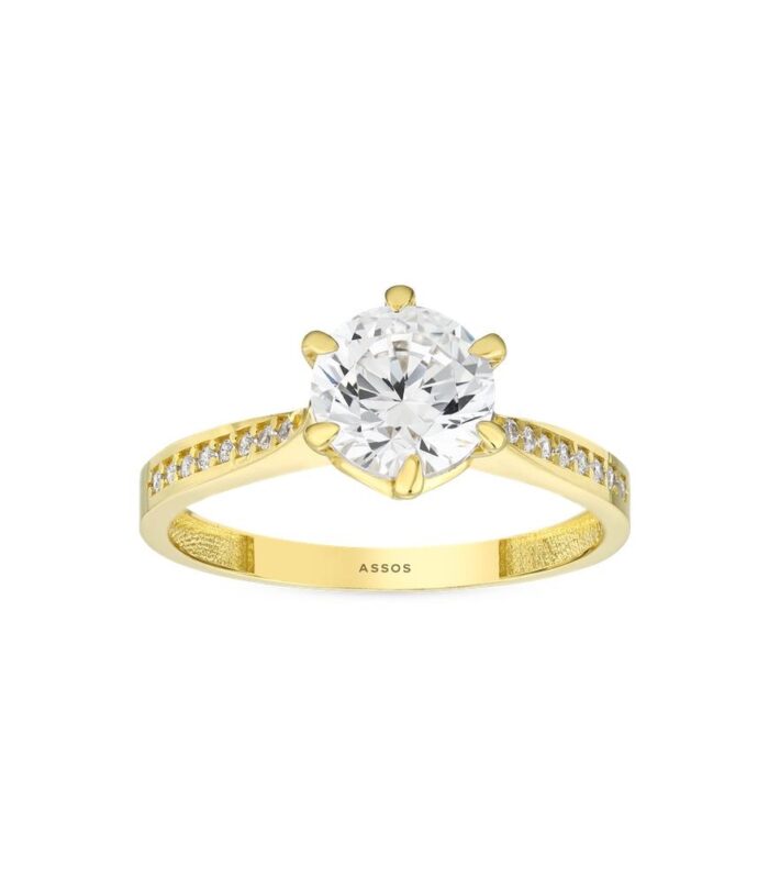 Altın Tektaş Yüzük