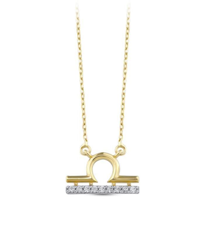 Altın Terazi Burç Kolye