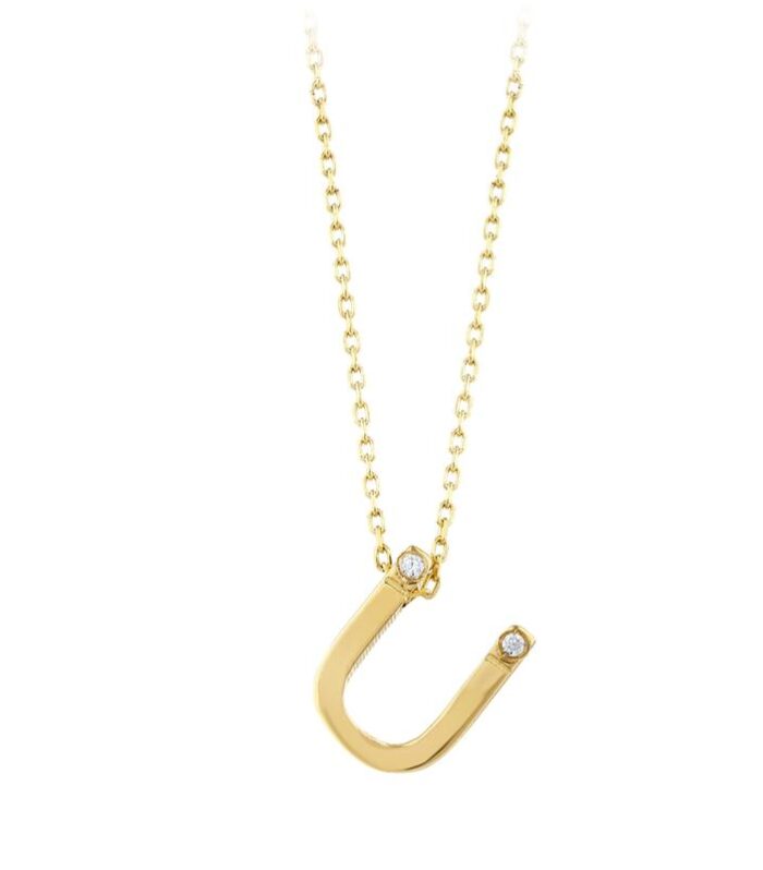 Altın Ü Harf Kolye