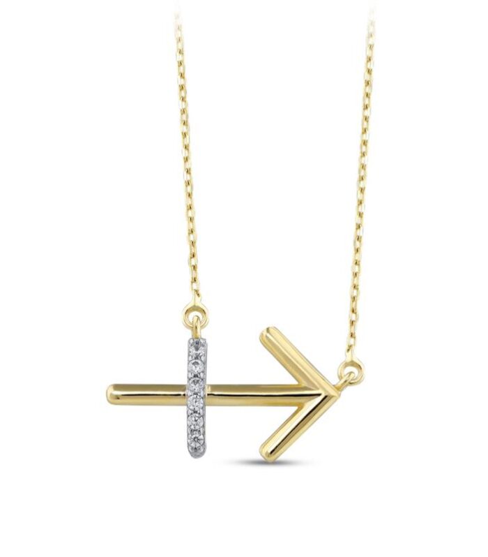 Altın Yay Burç Kolye