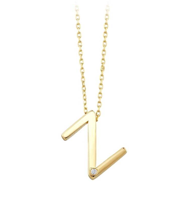 Altın Z Harf Kolye