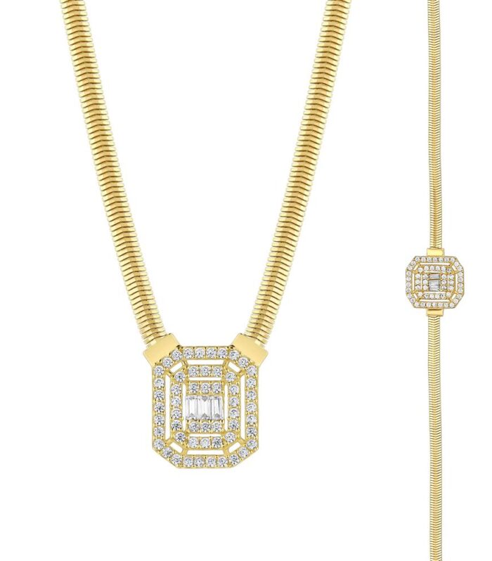 Baget Taşlı Altın Set