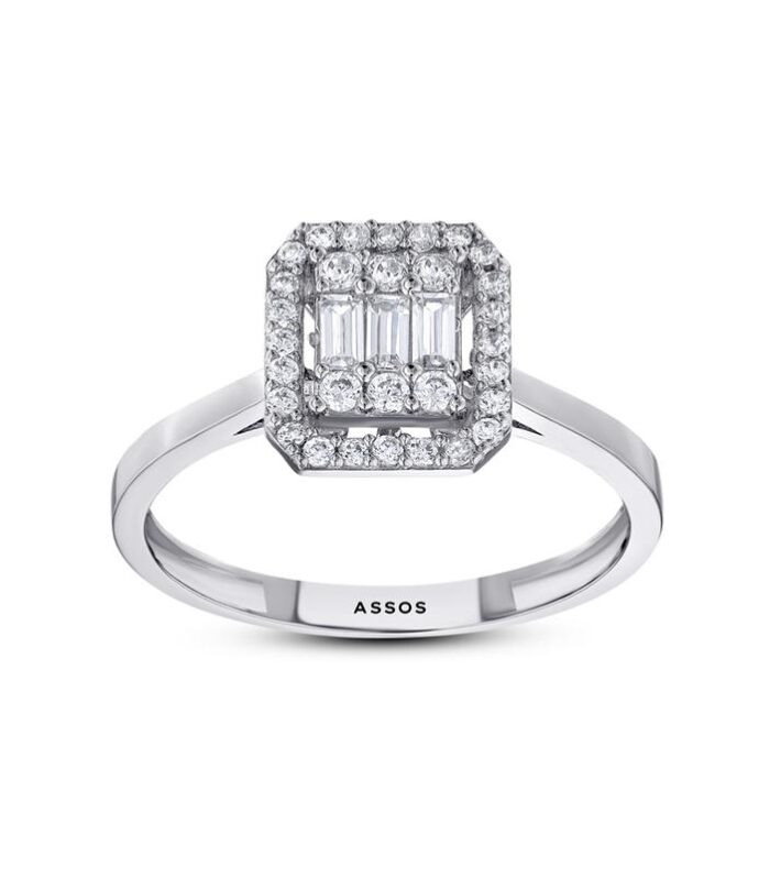 Baget Taşlı Altın Yüzük