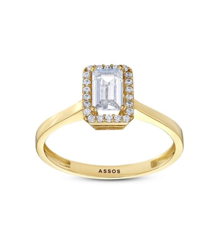 Baget Taşlı Altın Yüzük