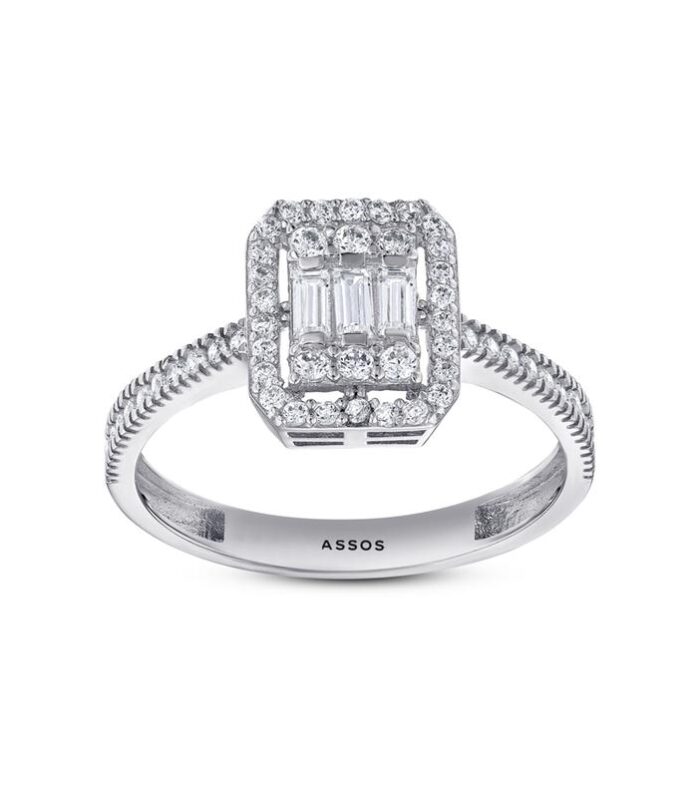 Baget Taşlı Altın Yüzük