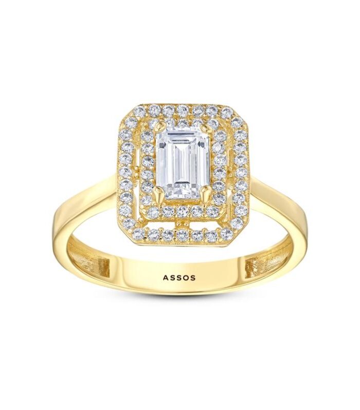 Baget Taşlı Altın Yüzük