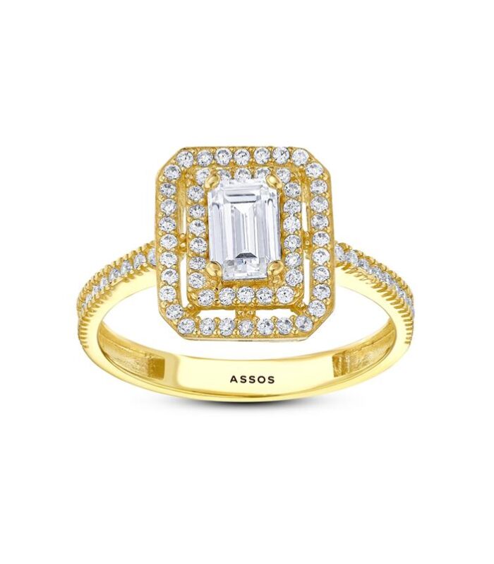 Baget Taşlı Altın Yüzük