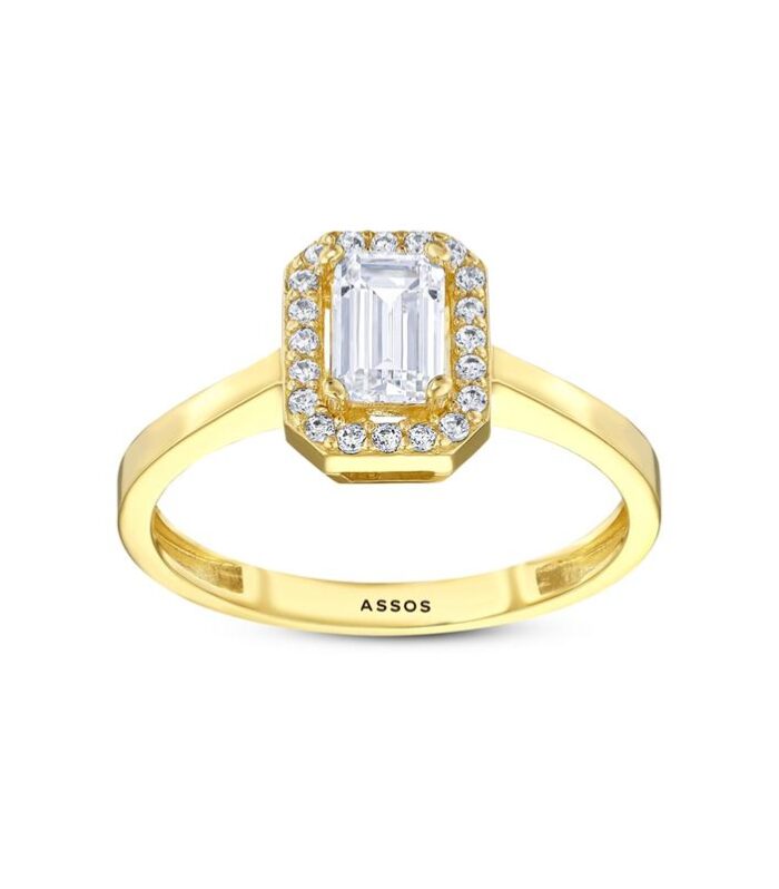 Baget Taşlı Altın Yüzük