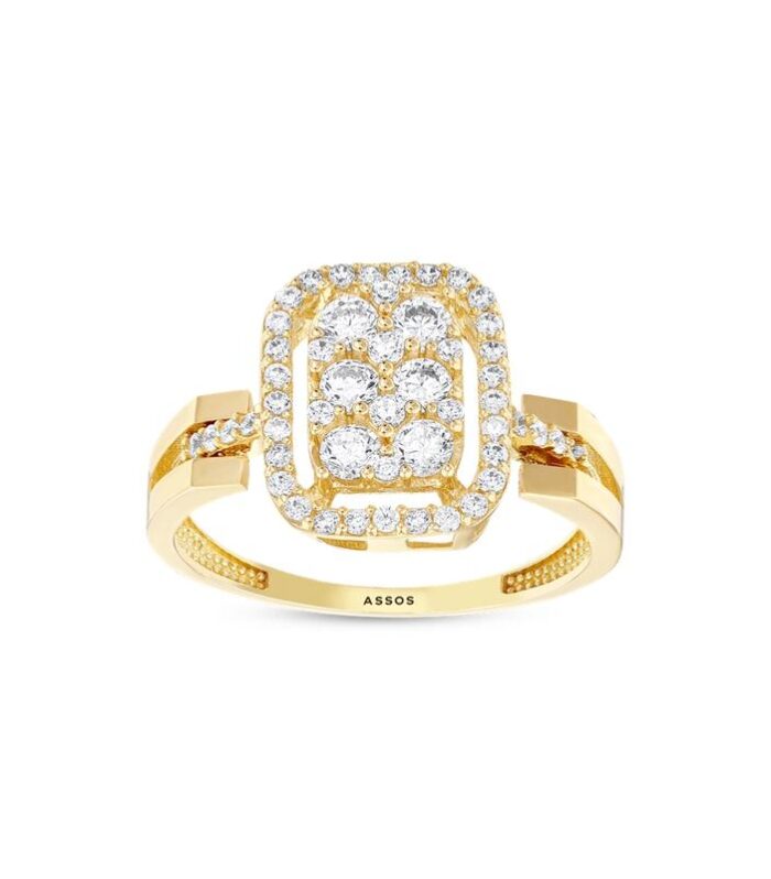 Baget Taşlı Altın Yüzük