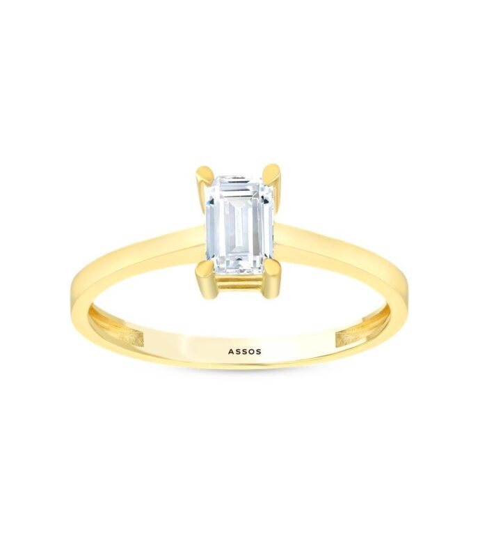 Baget Taşlı Altın Yüzük