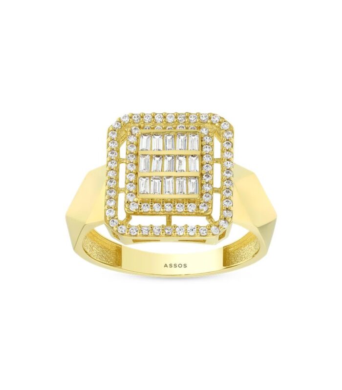 Baget Taşlı Altın Yüzük