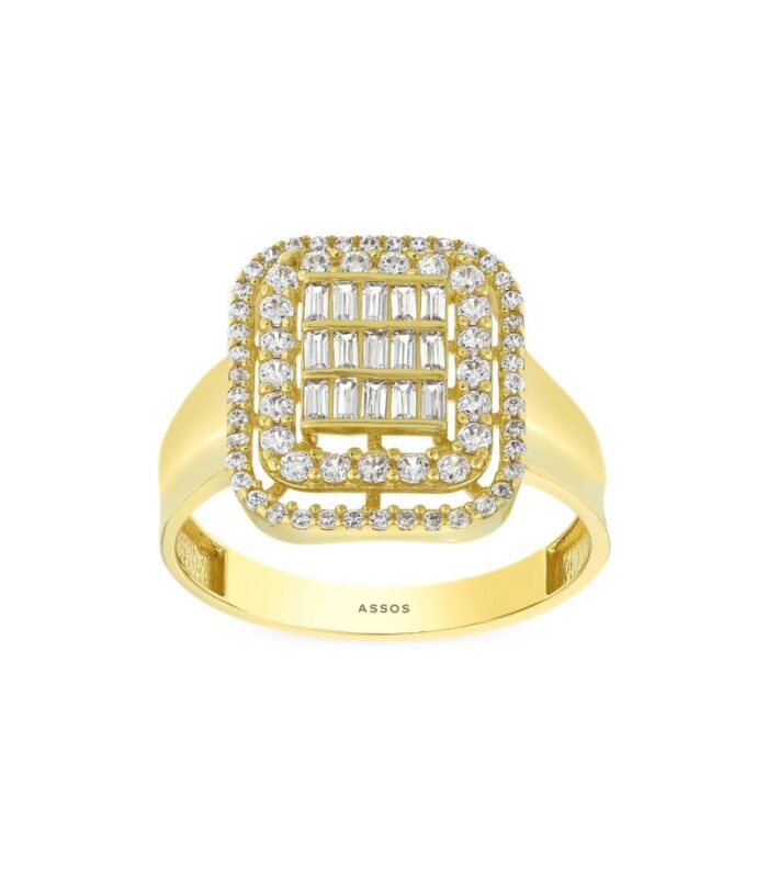 Baget Taşlı Altın Yüzük