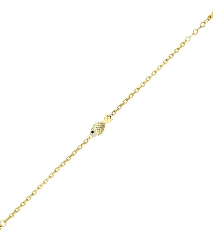 Balık Figürlü Çocuk Altın Bileklik