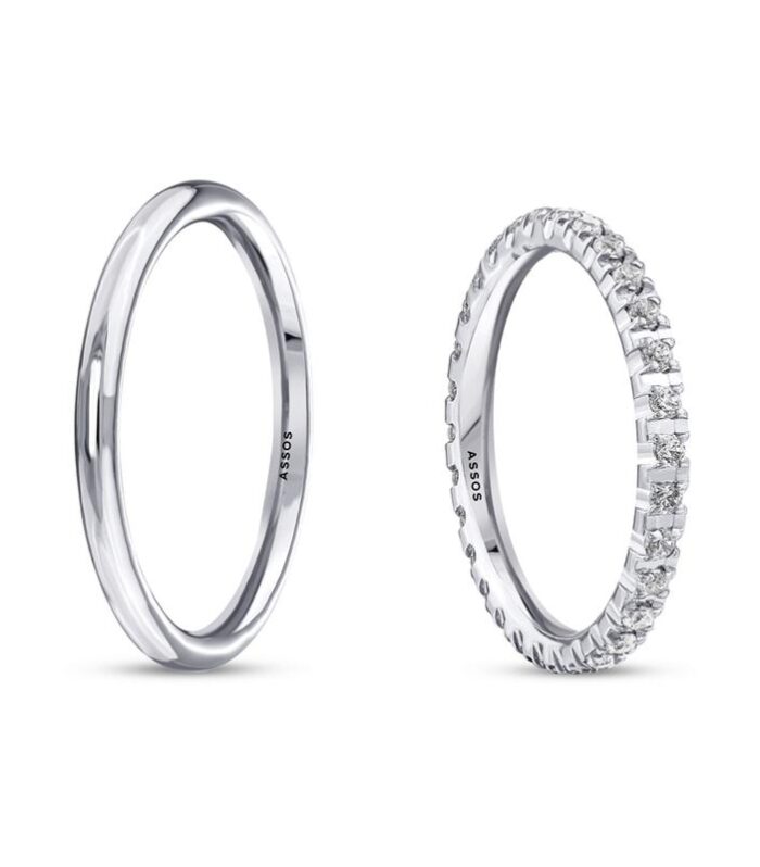 Beyaz Erkek Altın Alyans-2mm