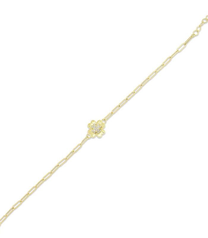 Çiçek Figürlü Altın Bileklik