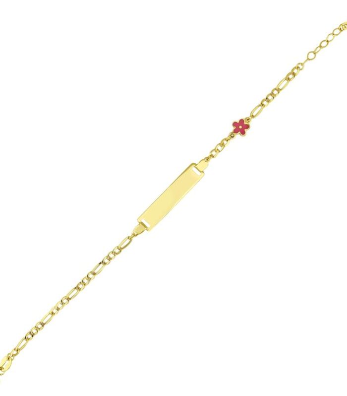 Çiçek Figürlü Altın Çocuk Künye