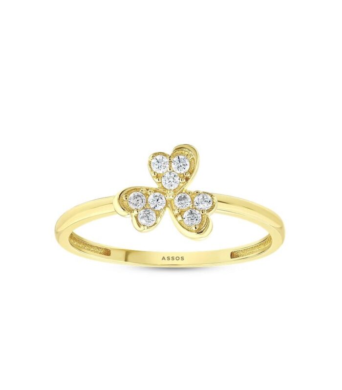 Çiçek Figürlü Altın Yüzük