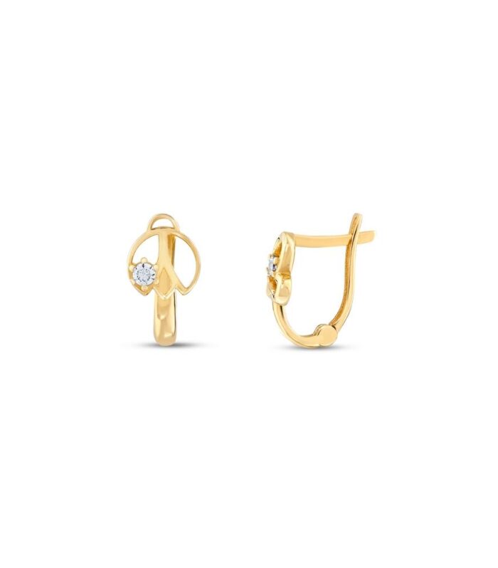 Figürlü Altın Çocuk Küpe