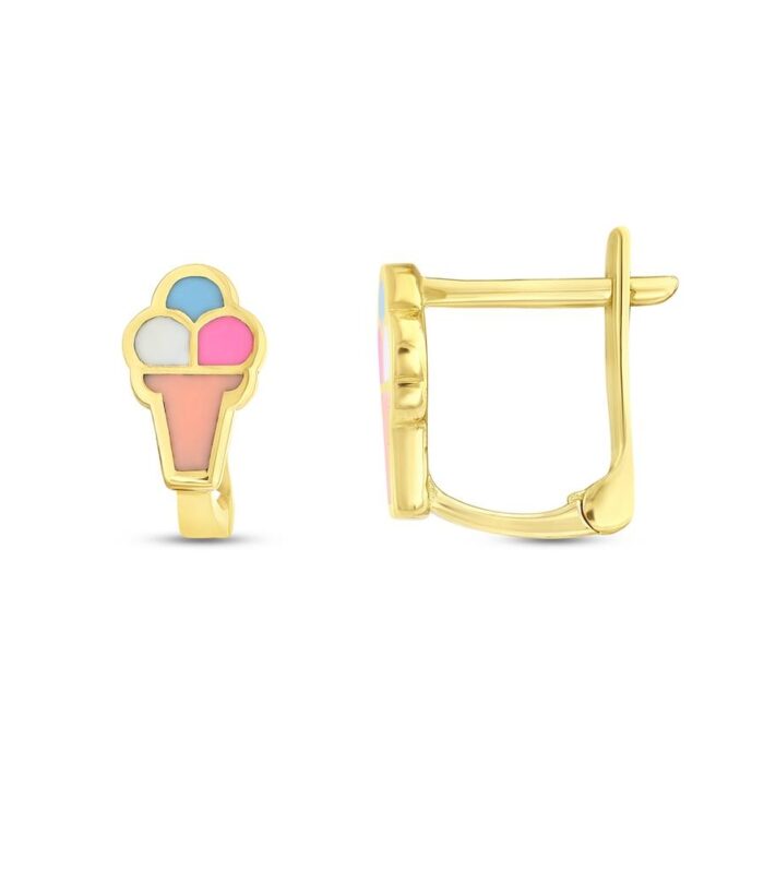 Figürlü Altın Çocuk Küpe