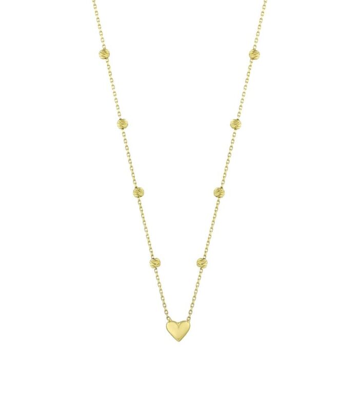 Kalp Figürlü Altın Kolye