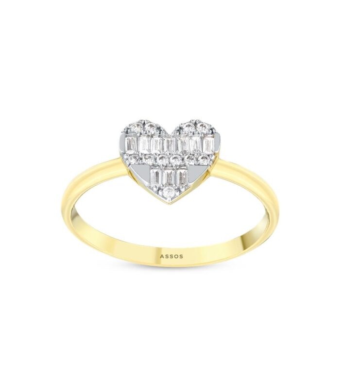 Kalpli Taşlı Altın Yüzük