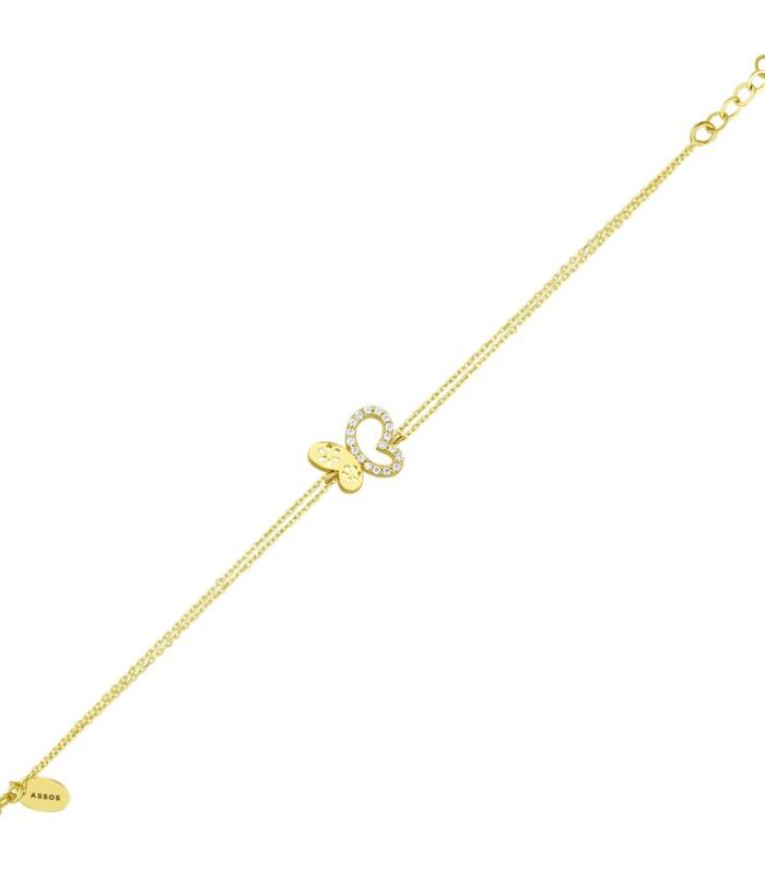 Kelebek Figürlü Altın Bileklik