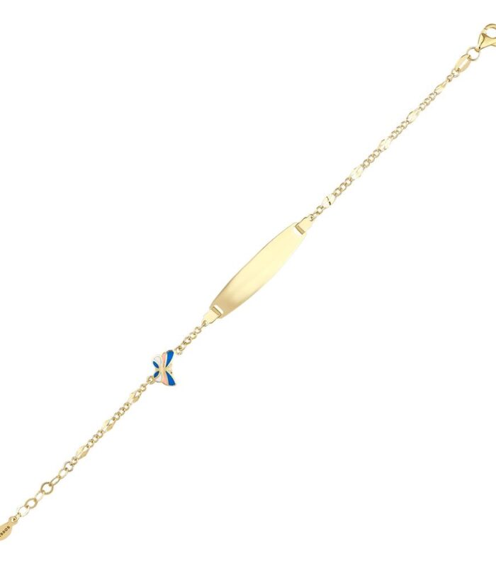 Kelebek Figürlü Altın Çocuk Künye