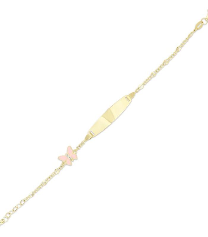 Kelebek Figürlü Altın Çocuk Künye