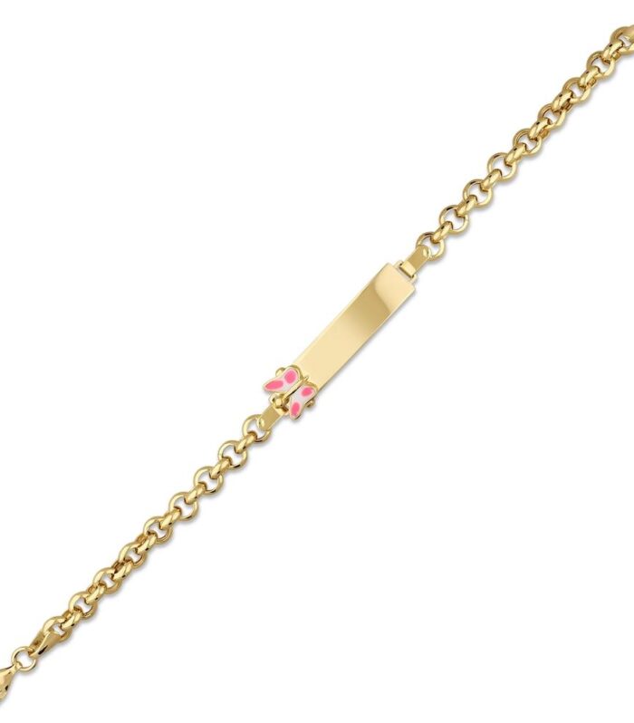 Kelebek Figürlü Altın Çocuk Künye