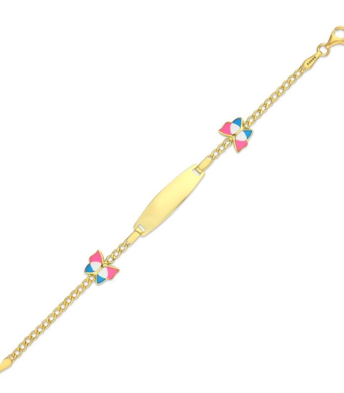 Kelebek Figürlü Altın Çocuk Künye