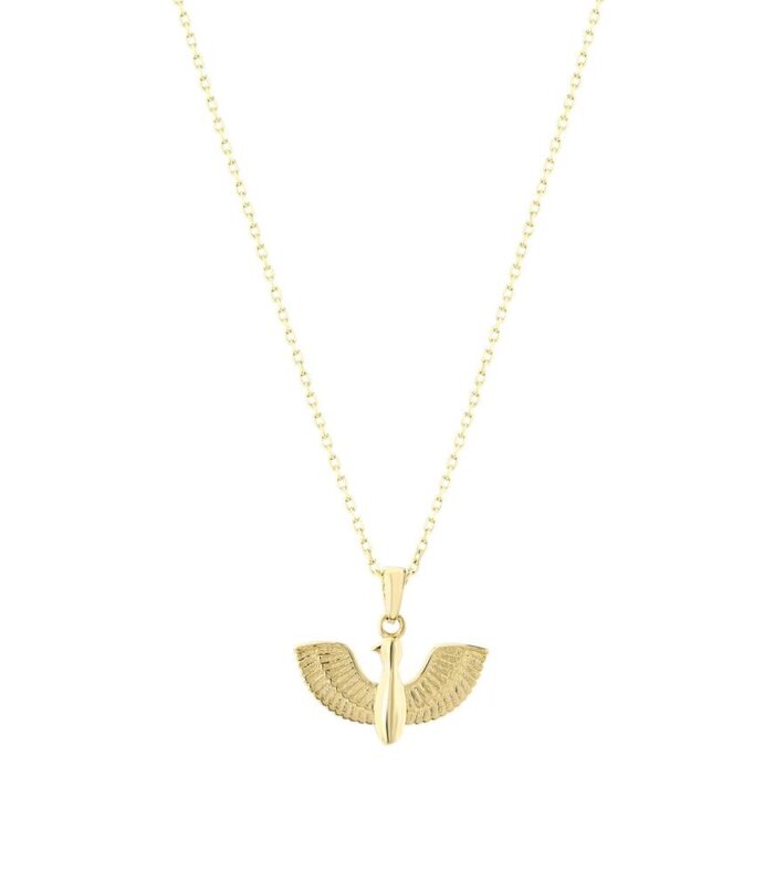 Kuş Figürlü Altın Kolye