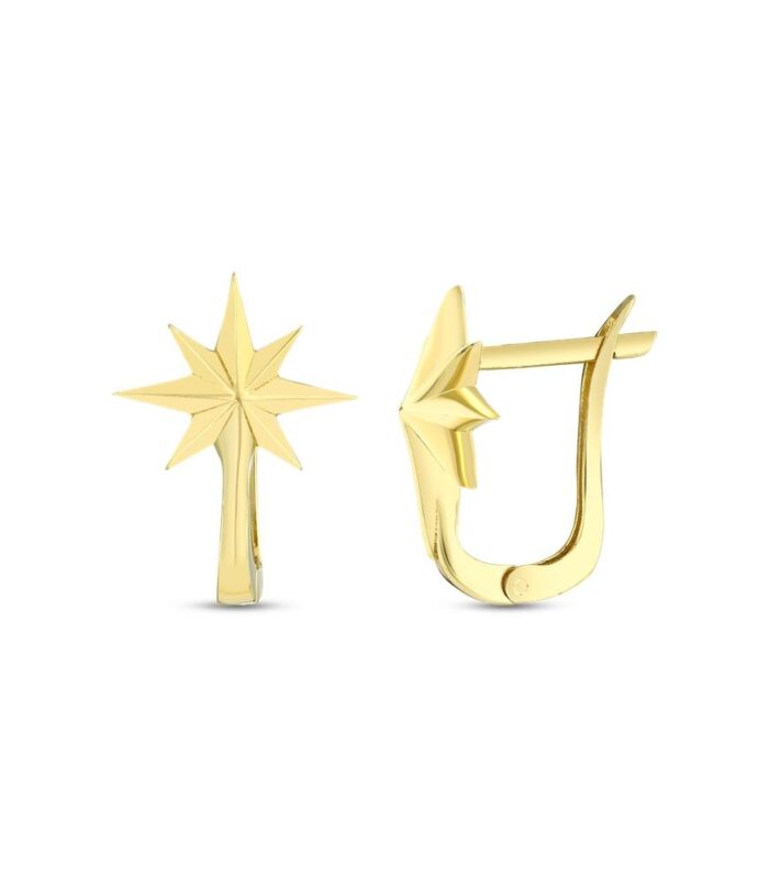 Kutup Yıldızı Altın Küpe