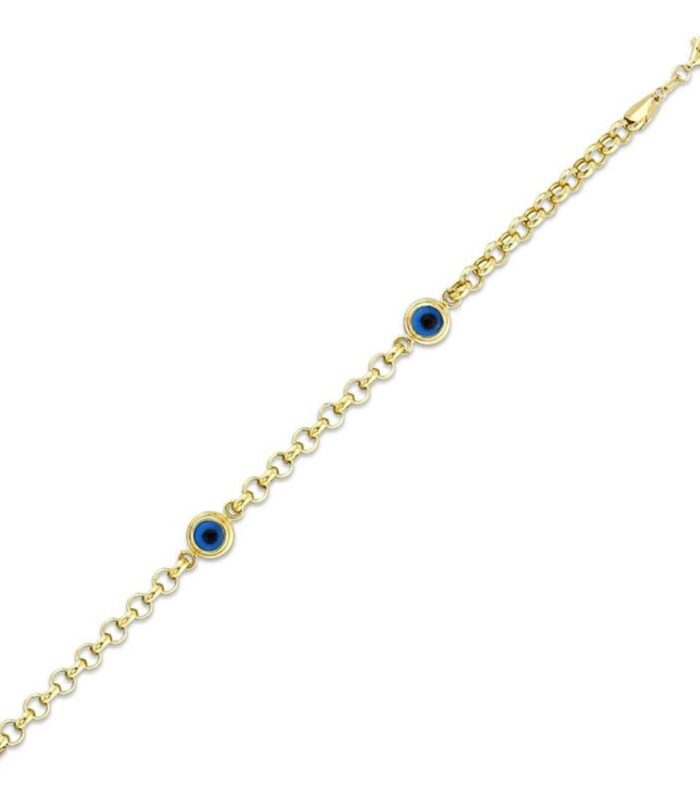 Nazar Boncuklu Altın Bileklik