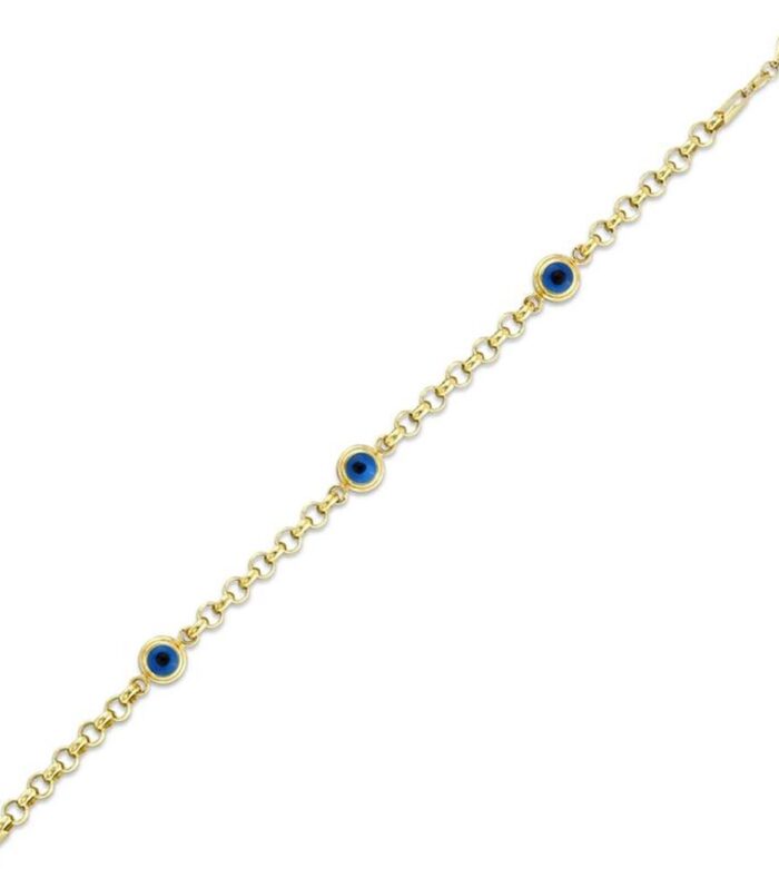 Nazar Boncuklu Altın Bileklik