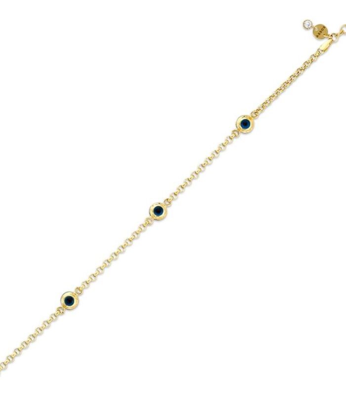 Nazar Boncuklu Altın Bileklik