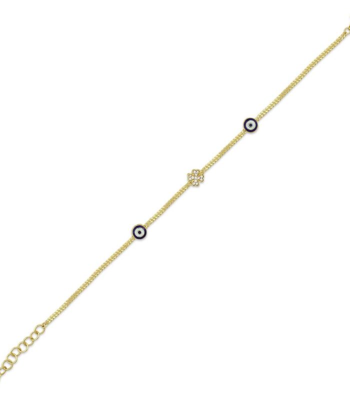 Nazar Boncuklu Altın Bileklik