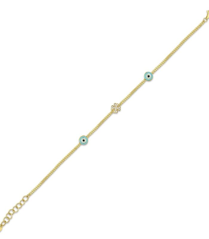 Nazar Boncuklu Altın Bileklik