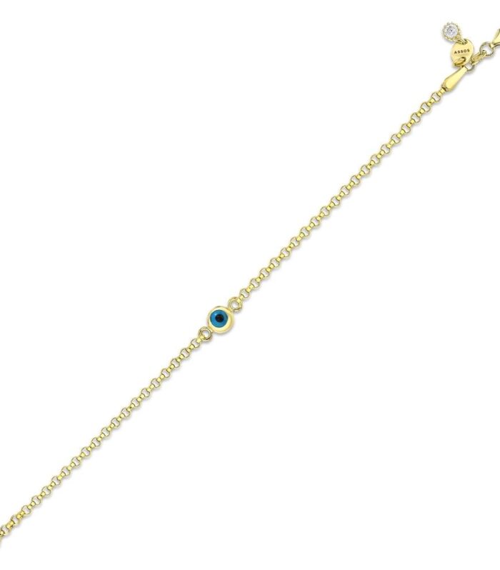 Nazar Boncuklu Altın Çocuk Bileklik