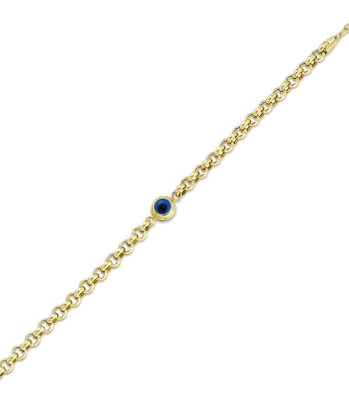 Nazarlıklı Altın Zincir Bileklik