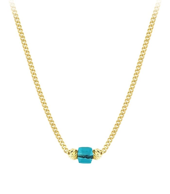 Renkli Taşlı Altın Kolye