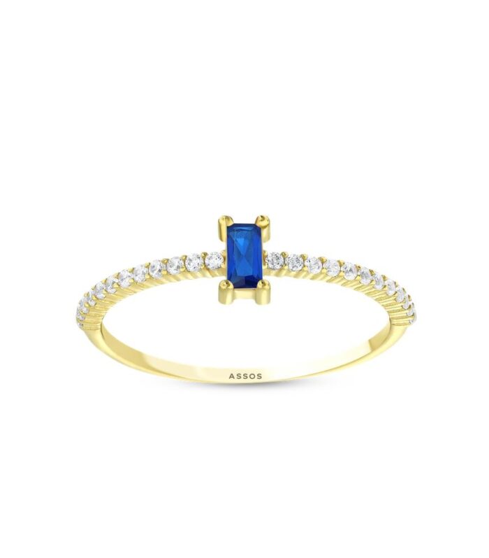 Renkli Taşlı Altın Yüzük