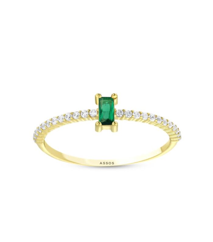 Renkli Taşlı Altın Yüzük